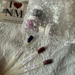 Sparkle & Co Nail Dip Powder Set - Blue, Purple, Glitter